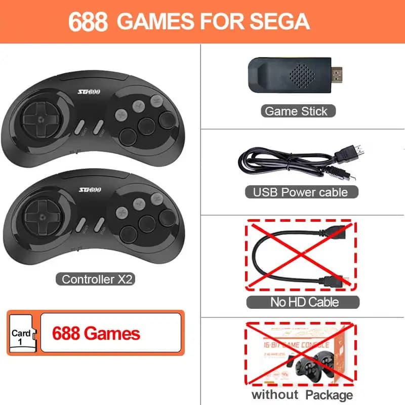 Console de jeu russe Sega Mega Drive Dendy, 16 bits, TV 4k, bâton de jeu rétro pour NES FC SEGA Gene