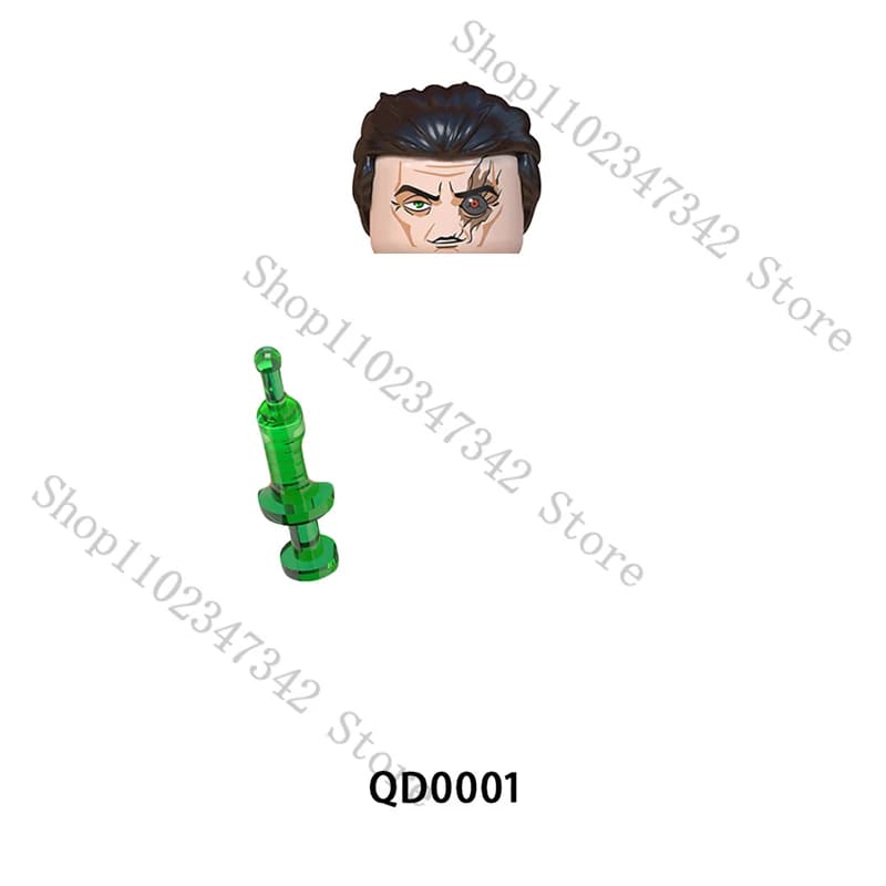Jeux d'anime QD0001 QD0002 QD0003 QD0004 QD0005 QD0006 QD0007 QD0008 Mini briques poupées blocs de c