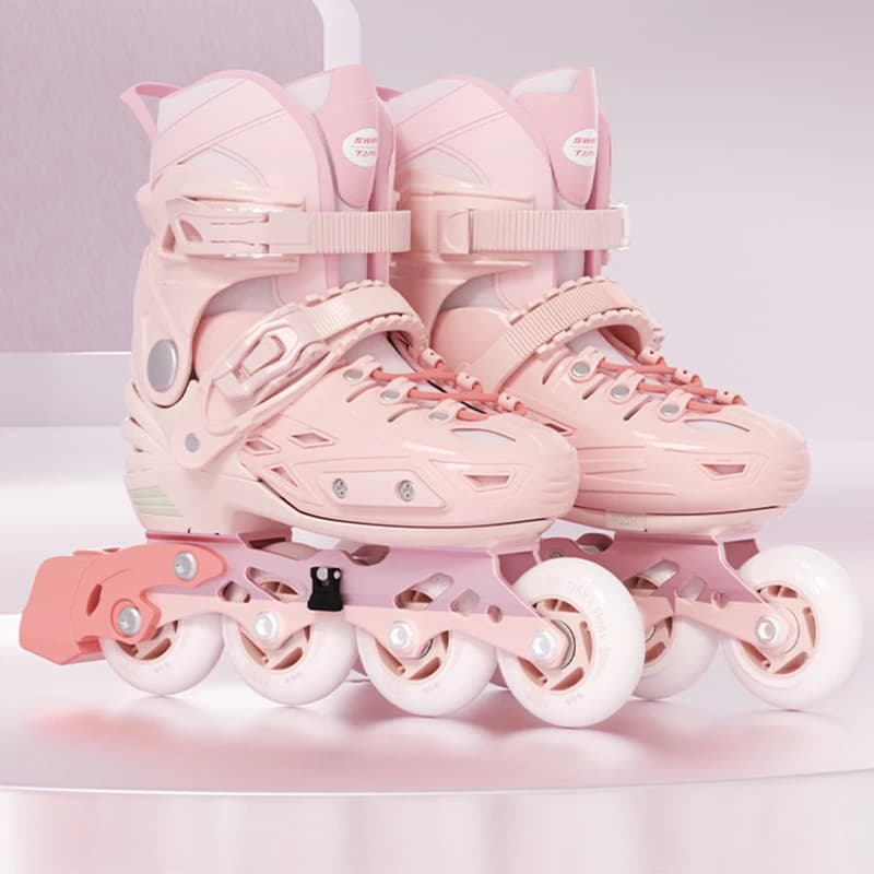 2025 patins à roulettes en ligne taille réglable 26-42 clignotant 4 roues chaussures de patin pour g