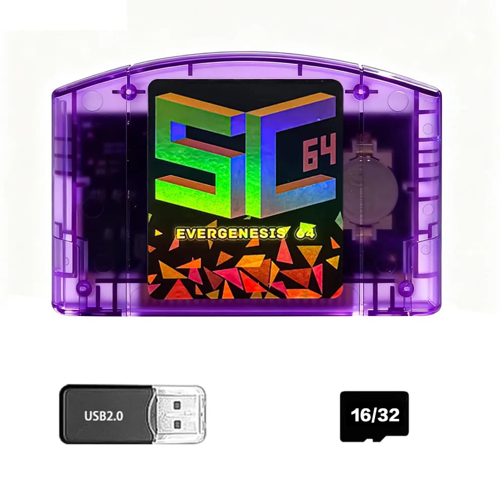SC64 Open Source FlashCard N64 5000 en 1 cartouche de jeu pour Console de jeu vidéo Nintendo 64 comp