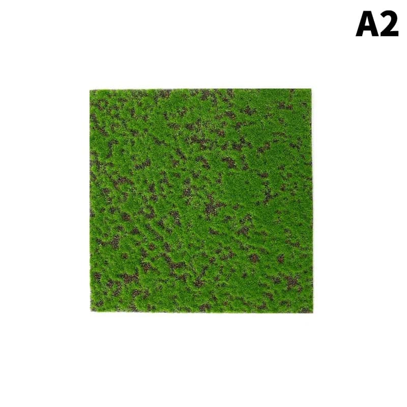Tapis d'herbe vert gazon artificiel tapis faux Sod Simulation mousse pelouse 30*30CM bricolage Micro