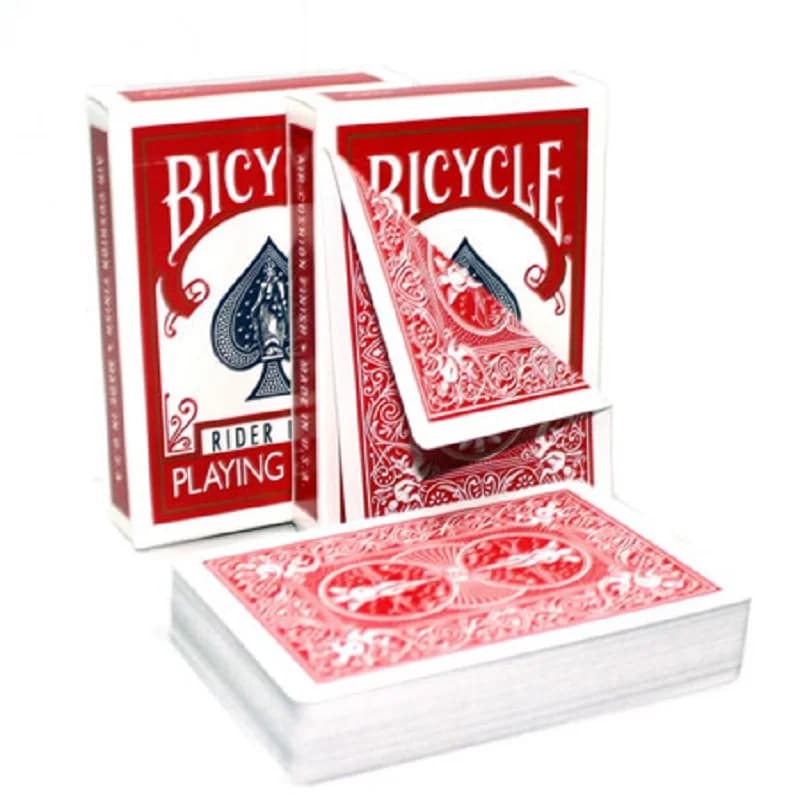 Jeu de cartes à double dos rouge/bleu pour le jeu de cartes, tours de magie
