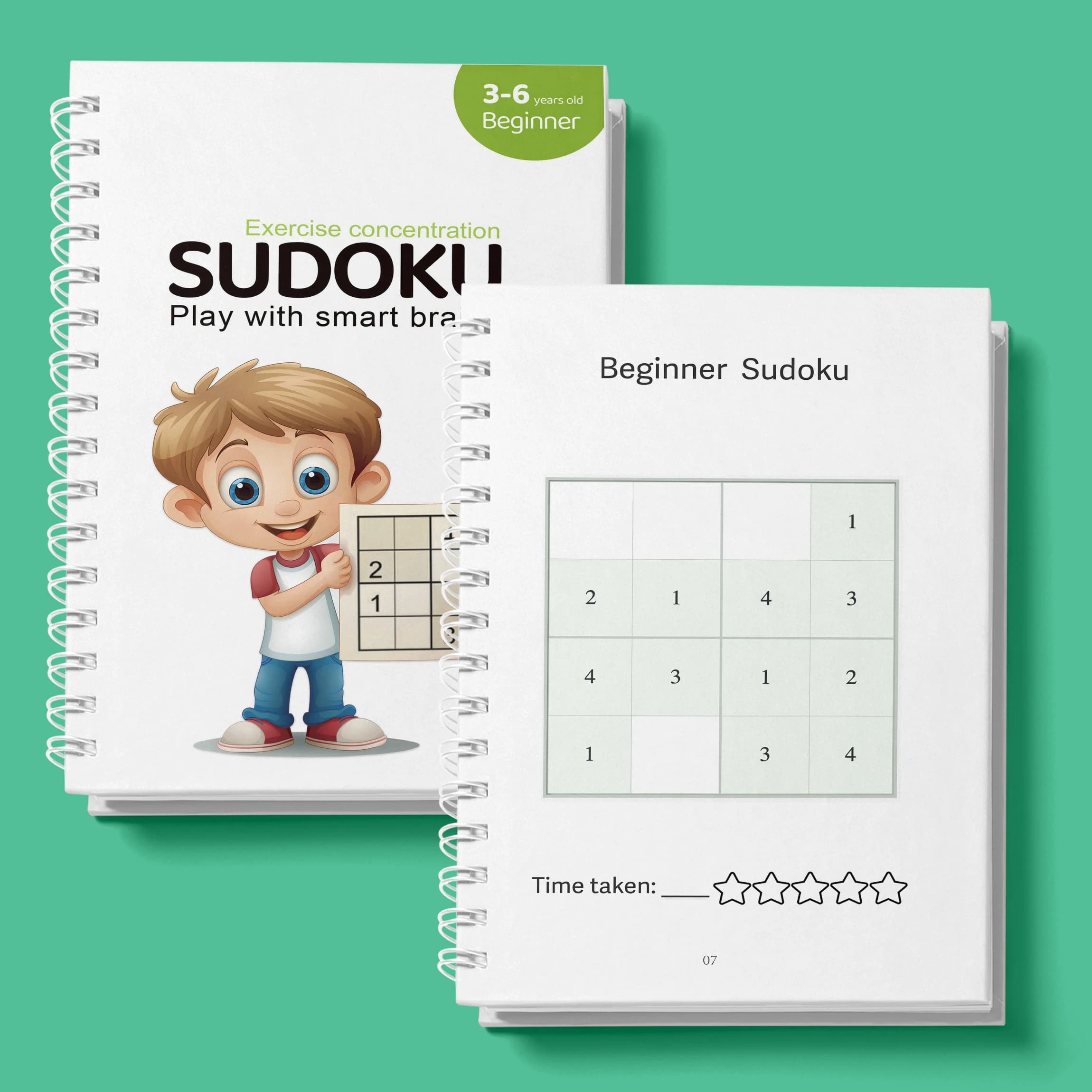Livre de pratique Sudoku, exercice mathématique, logique de réflexion pour les enfants de tous âges,