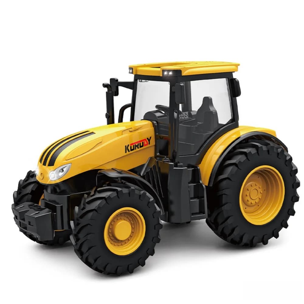 Tracteur remorque avec phares son ferme ensemble de jouets 1:24 voiture camion ferme Simulation enfa