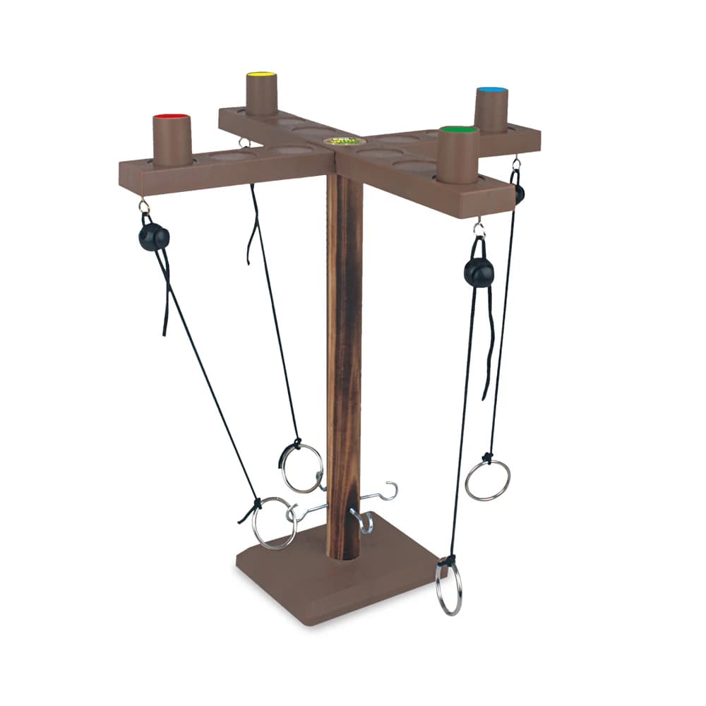 Jeu de lancer d'anneaux pour adultes, jeu de crochet et d'anneaux, jeu de lancer en bois fait à la m
