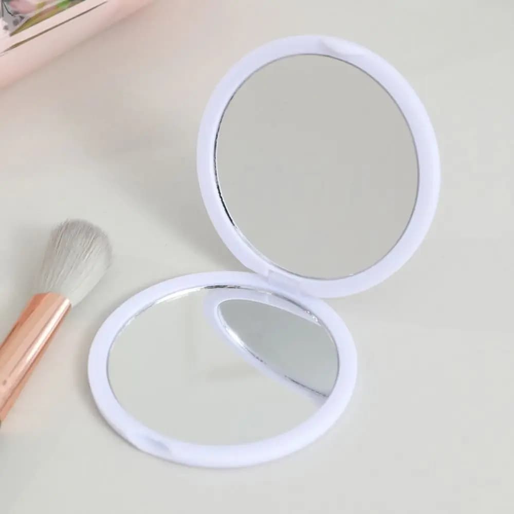 Miroir en plastique Simple en forme de dent, miroir de secteur léger et haute définition, Mini miroi