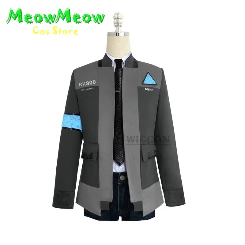 Jeu Detroit devenir humain Cosplay Costume Connor Cosplay uniforme hommes veste chemise blanche crav