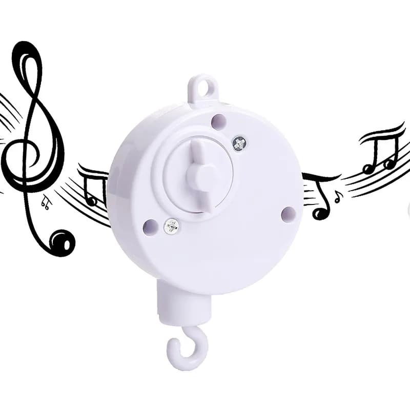 Mobile de lit bébé en bois, jouet hochet en feutre doux, pendentif clochette à vent en forme de mont