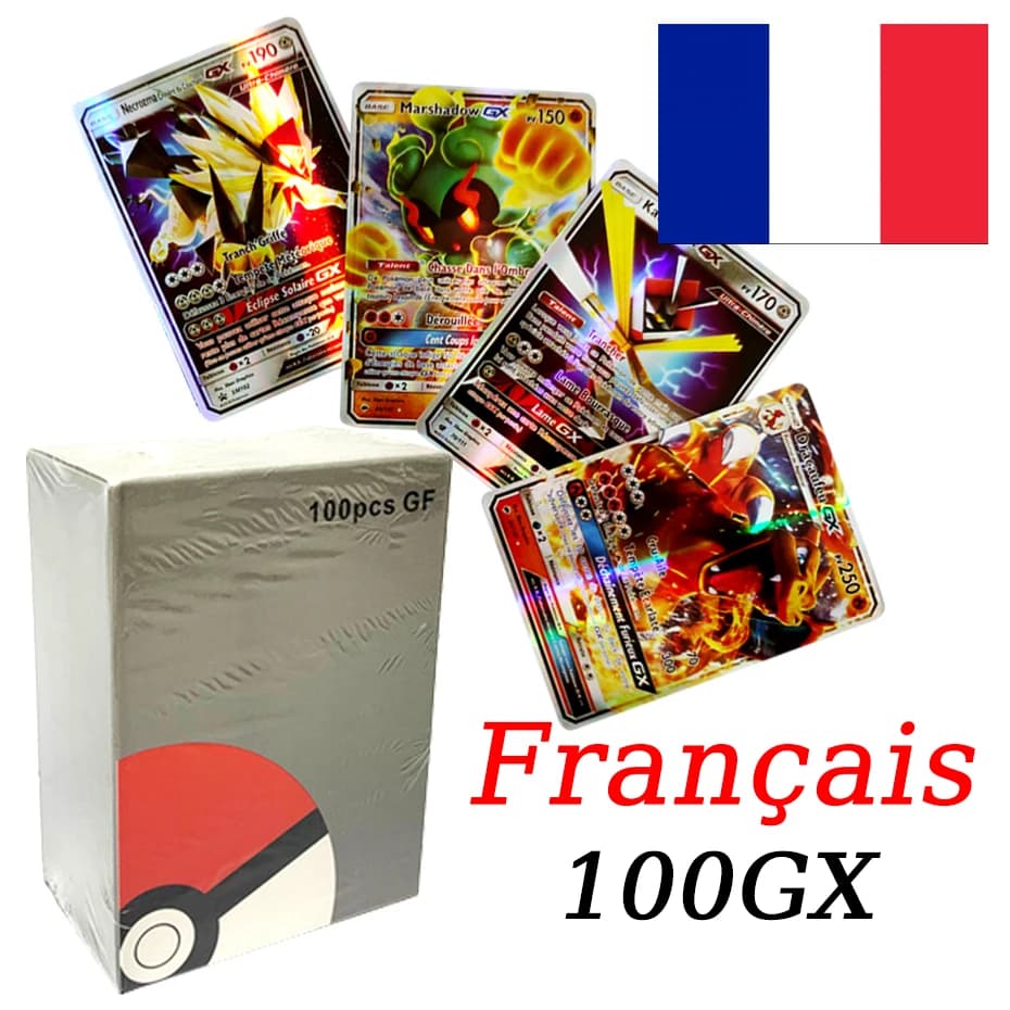 Cartes Pokemon Version française VMAX V EX GX MEGA Carte Collection entraîneur de combat jouets de n