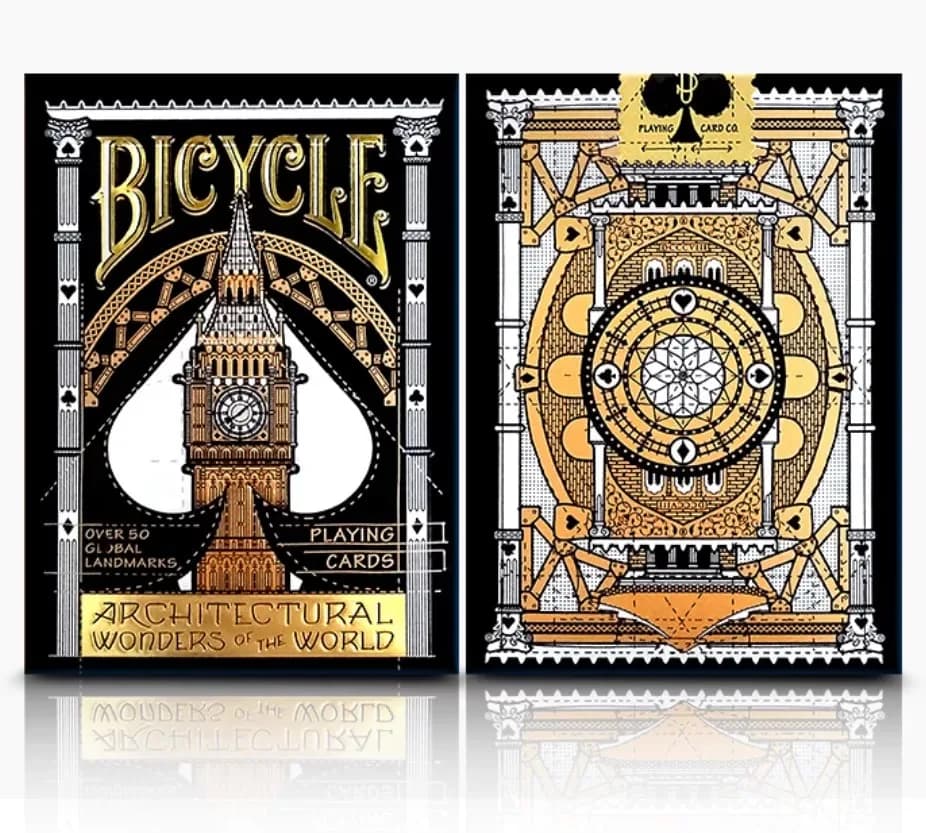 Jeu de cartes Architectural Wonders of the World, format poker, jeux de cartes, loisirs et objets de