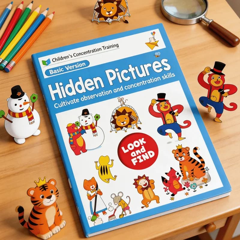 Livre de jeux amusants pour enfants, Trouvez les objets cachés, Trouvez les objets similaires, Livre