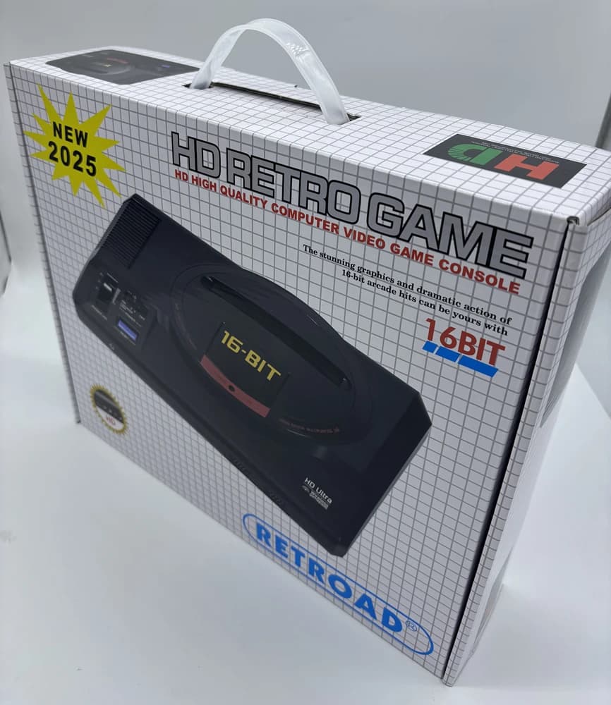 Console de jeu rétro RETROAD 16BIT, HD et RCA, 170 jeux, contrôleurs sans fil, cartouche de jeu Play
