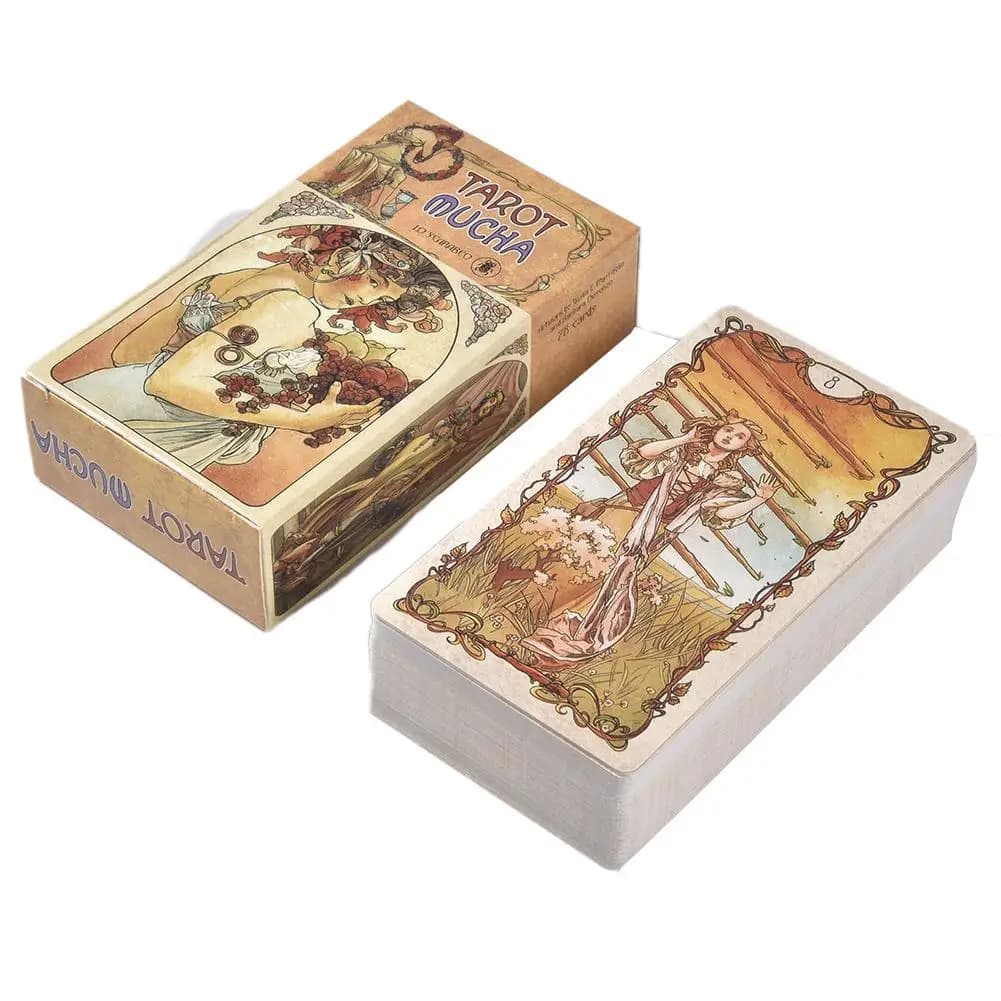 Tarot Mucha cartes Tarot Deck jeu de cartes jouet Tarot Divination jeu de cartes conseil guidage Div