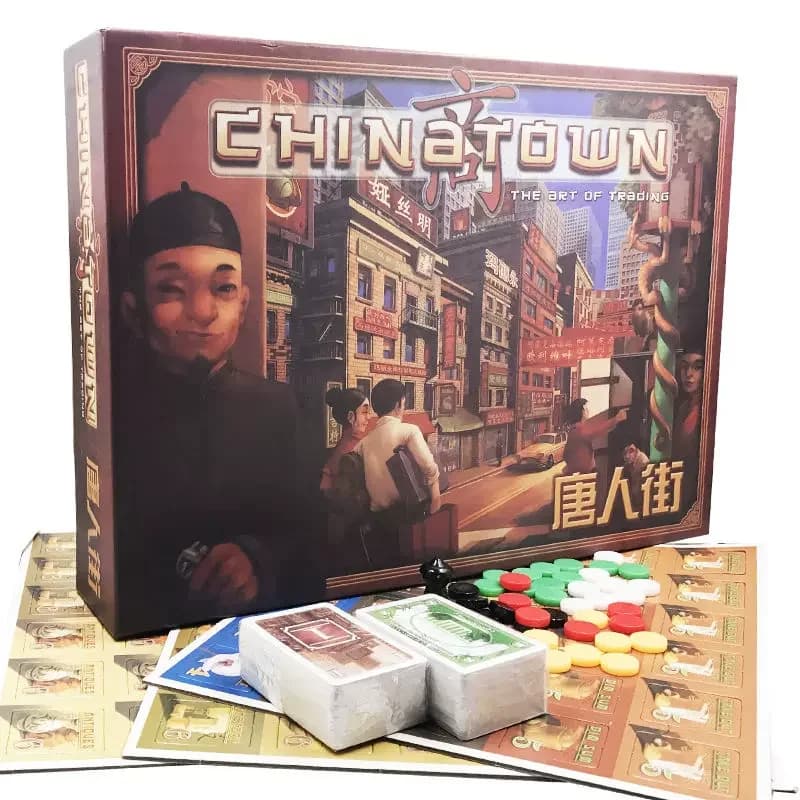 Chinatown City Negotiation Tycoon Chiwn Jeu de cartes de société Version chinoise 17 Street Smart Je