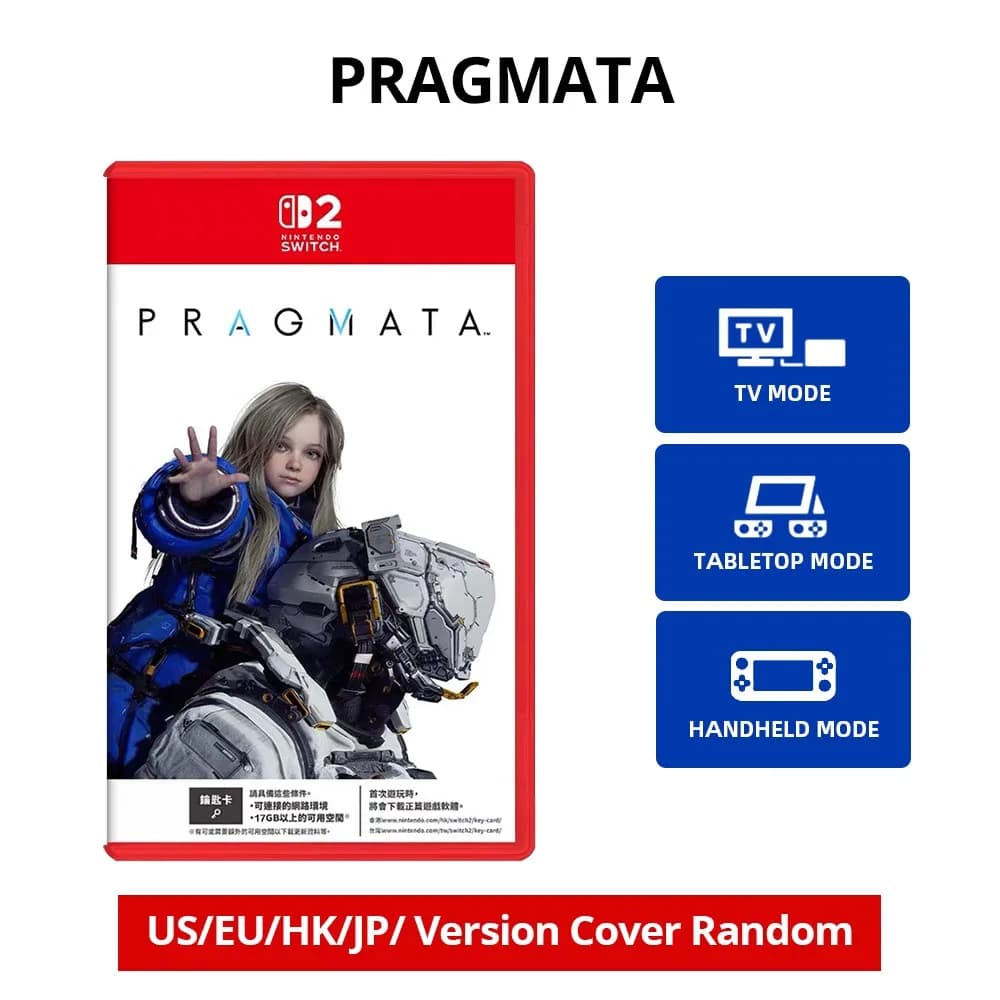 Jeu Nintendo Switch 2 - PRAGMATA - Cartouche physique compatible avec les modes TV, Tabletop et Port