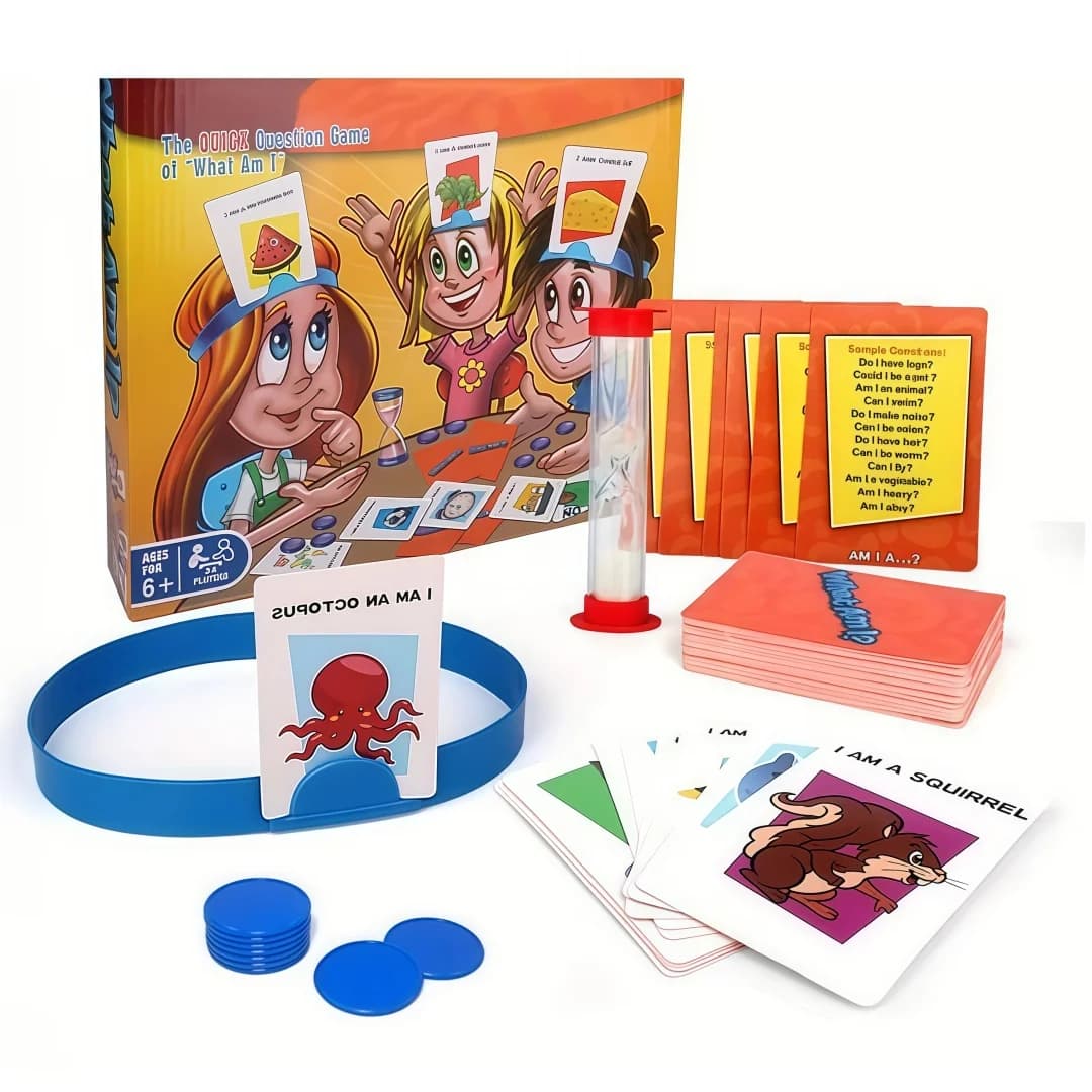 Jeu de devinettes « Qui suis-je », jeu de cartes amusant pour les fêtes en famille, jouet éducatif i