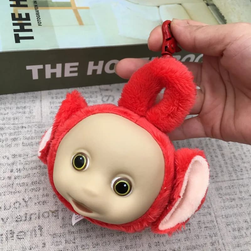 Porte-clés en peluche Teletubbies, pendentif mignon Teletubbies de dessin animé, breloque de sac en 