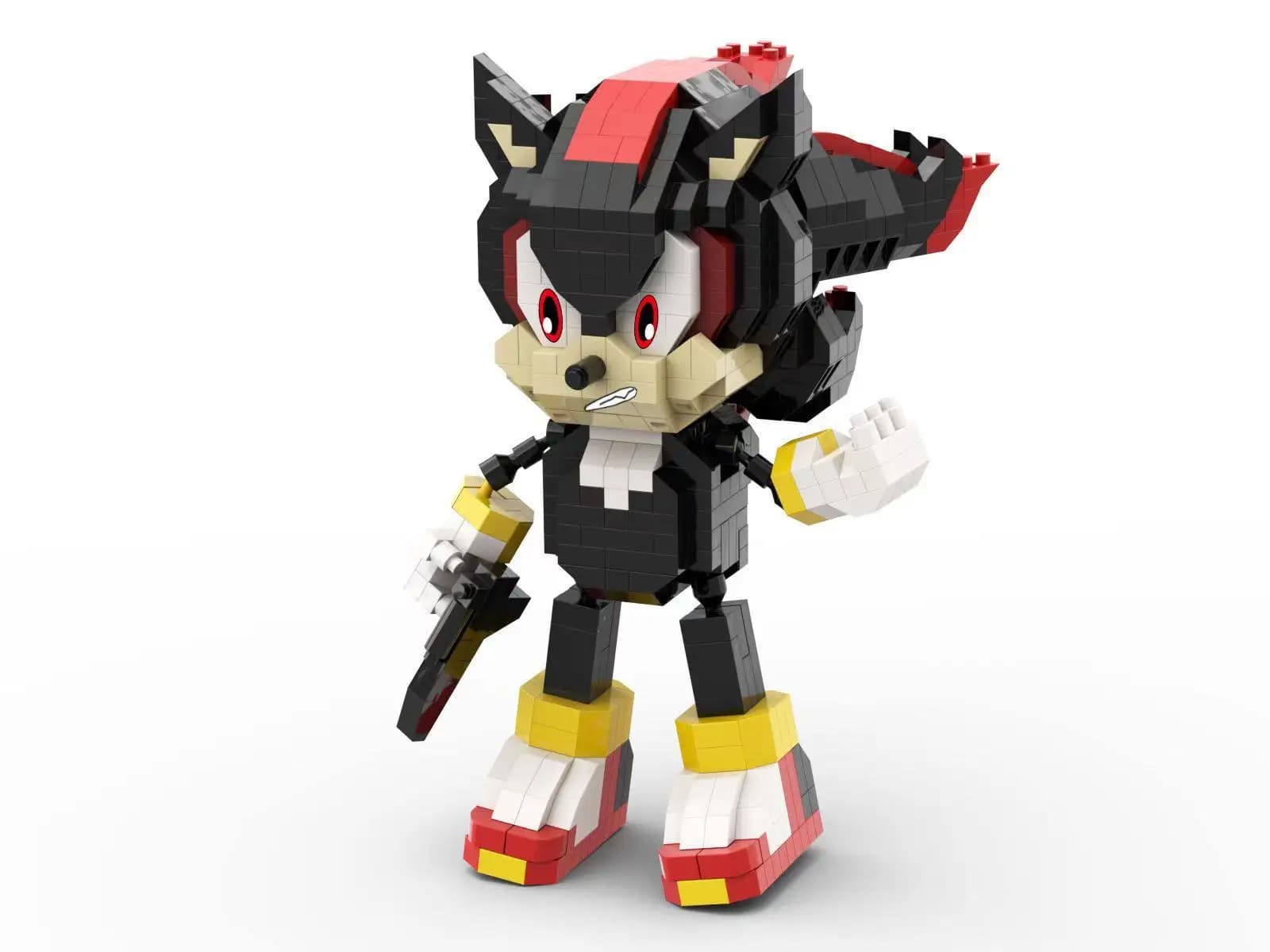 Blocs de construction de personnages de hérisson, jouet de jeu de dessin animé Sonic, petites partic