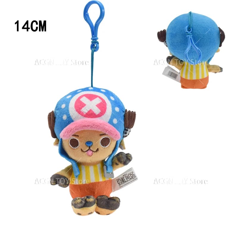 Jouets en peluche originaux une pièce Luffy Chopper Sabo, poupée pendentif en peluche, jouet mignon,