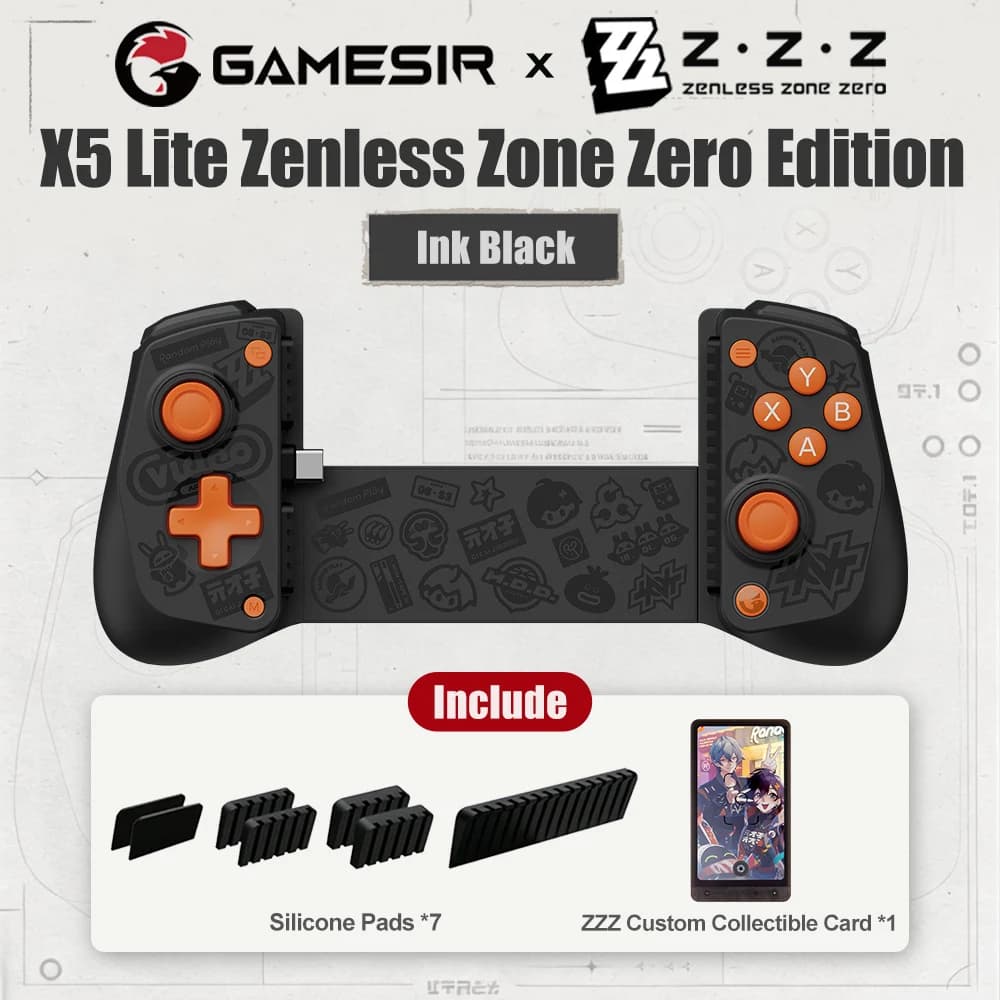 Manette de jeu mobile GameSir X5 Lite Zenless Zone Zero Edition pour iPhone 17 16 15 Android iPad Mi