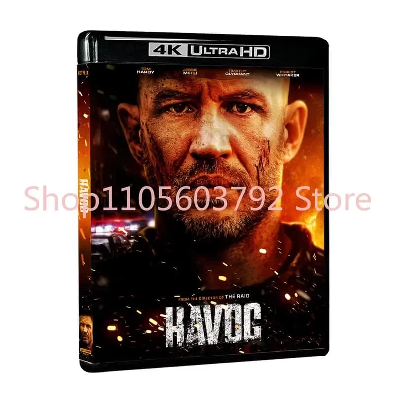 Havoc 2025 4K UHD Blu-ray Movie Disc Compatible avec PS5 et Xbox Series X HDR10 Dolby Digital 5.1