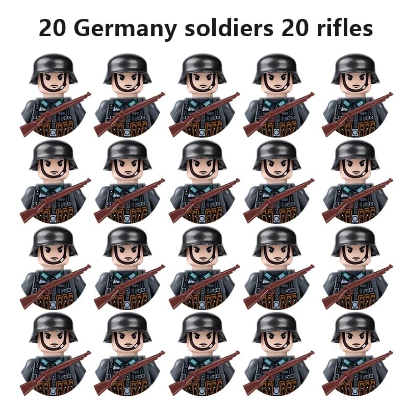 20 jouets pour soldats et enfants provenant de l'Union soviétique, de Grande-Bretagne, de Chine, de 