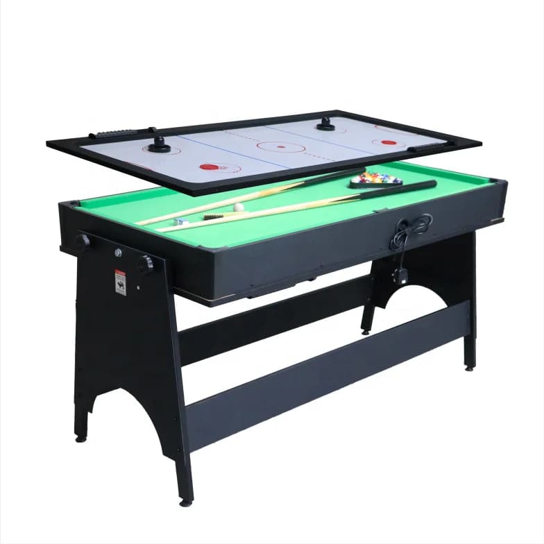 Tables multi-jeux personnalisées en usine, Table de Hockey aérien 2 en 1 avec Table de billard, parf