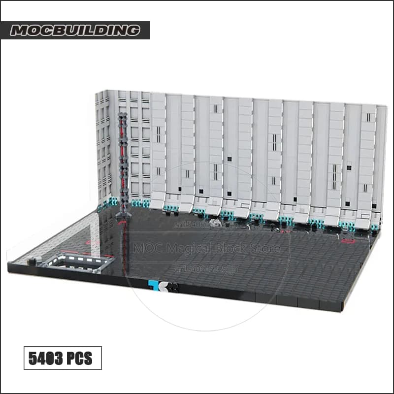 MOC-décennie s de construction de scène de mort spatiale, Hangar Bay, modèle de film Diorama, brique