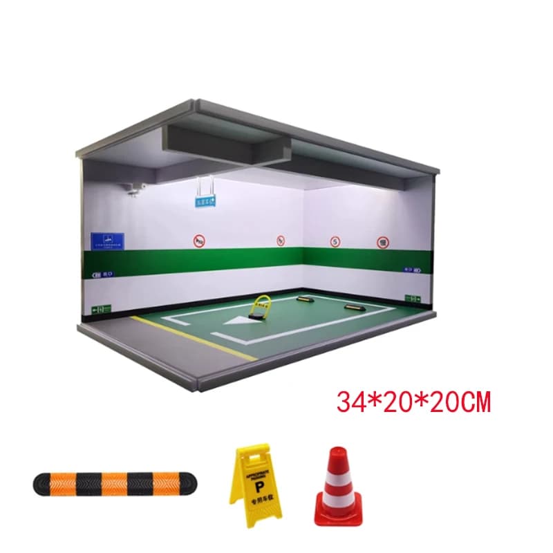 Présentoir de Garage souterrain, échelle 1:18, réplique de parc de voiture, modèle de jouet, décorat