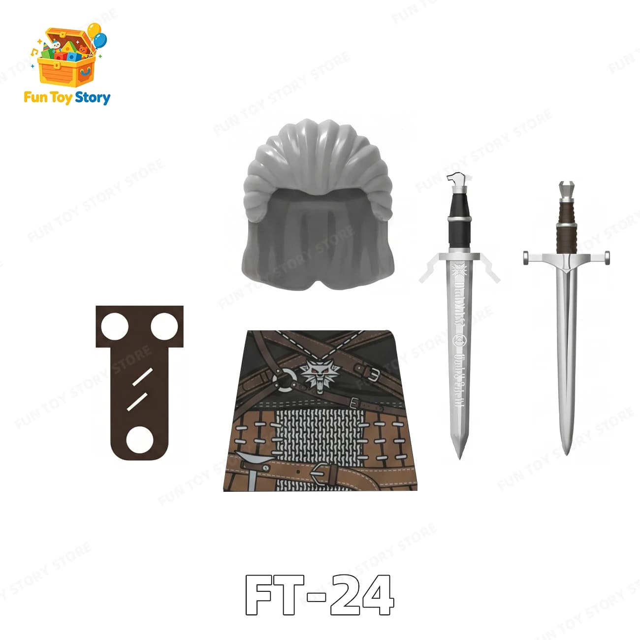 Monster Hunter Renzai Wizard Geralt Shiri Jouet de construction et de puzzle pour enfants FT24-27 Co