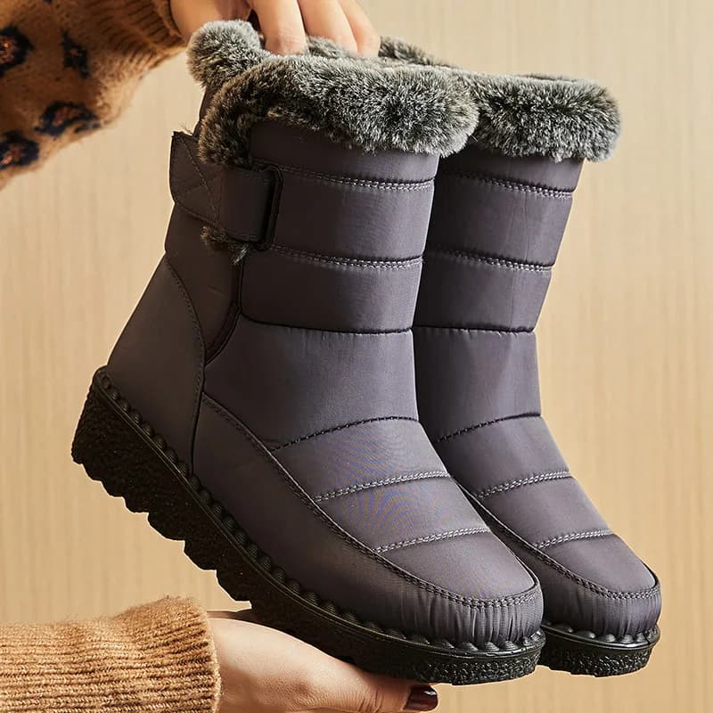 Bottes femme 2025 tendance chaussures d'hiver pour femme bottes d'hiver cheville talons bas Botas Mu