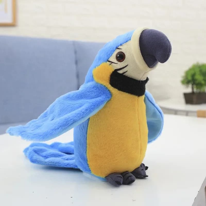Parlant guaw perroquet répéter ce que vous dites peluche jouet en peluche enregistrement électroniqu