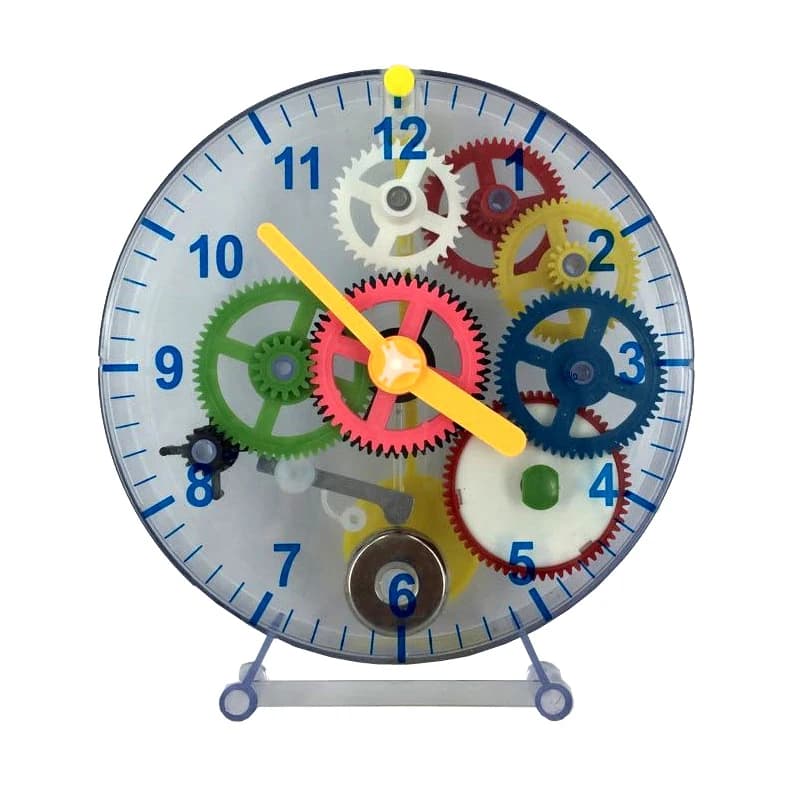Montre mécanique à assembler soi-même, modèle de montre à engrenages mécaniques, montre pédagogique 