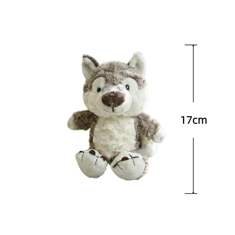 Jouets en peluche loup gris de 17cm, poupée en peluche Kawaii, jouets de décoration pour la maison, 