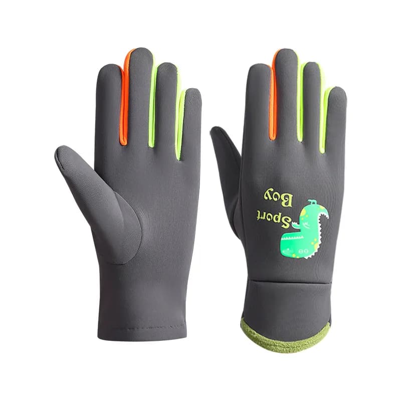 Gants chauds pour enfants automne hiver dessin animé dinosaure garçons filles gants de cyclisme en p