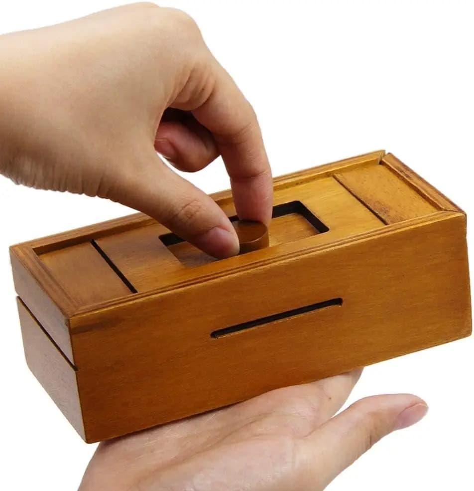 Boîte secrète Surprise, casse-tête en bois avec compartiments cachés, idées cadeaux créatives pour a