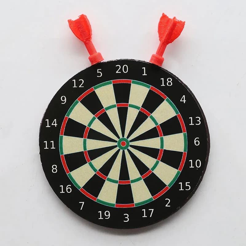 Mini jeu de fléchettes, aimants pour réfrigérateur, combinaison de jeu de simulation, accessoires de