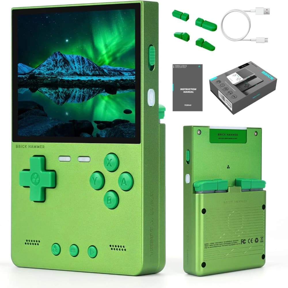 Console de jeu portable TRIMUI Brick Hammer, écran IPS 3,2'', boîtier entièrement métallique CNC, sy