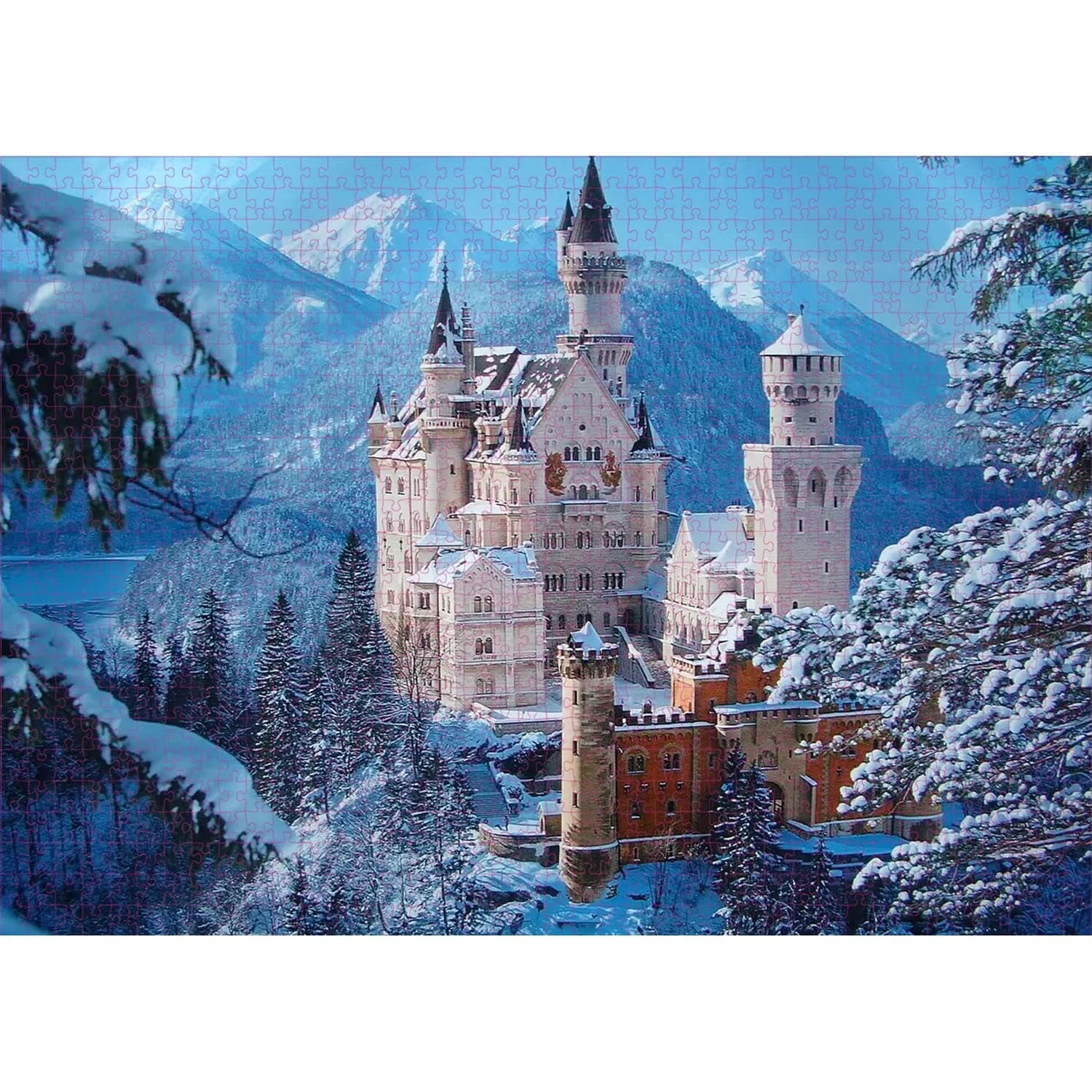 Puzzle de 1000 pièces du château de Schwanstein, décoration de la maison, jeux de puzzle pour adulte