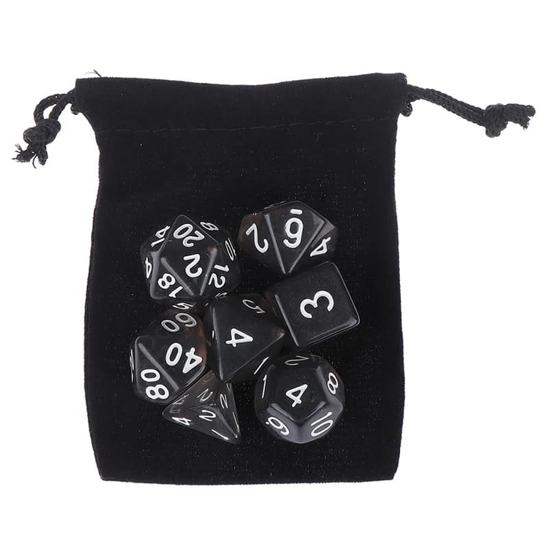Jeu de dés polyédriques à paillettes irisées pour jeu de société, D4, D6, D8, D10, D12, D20, D %
