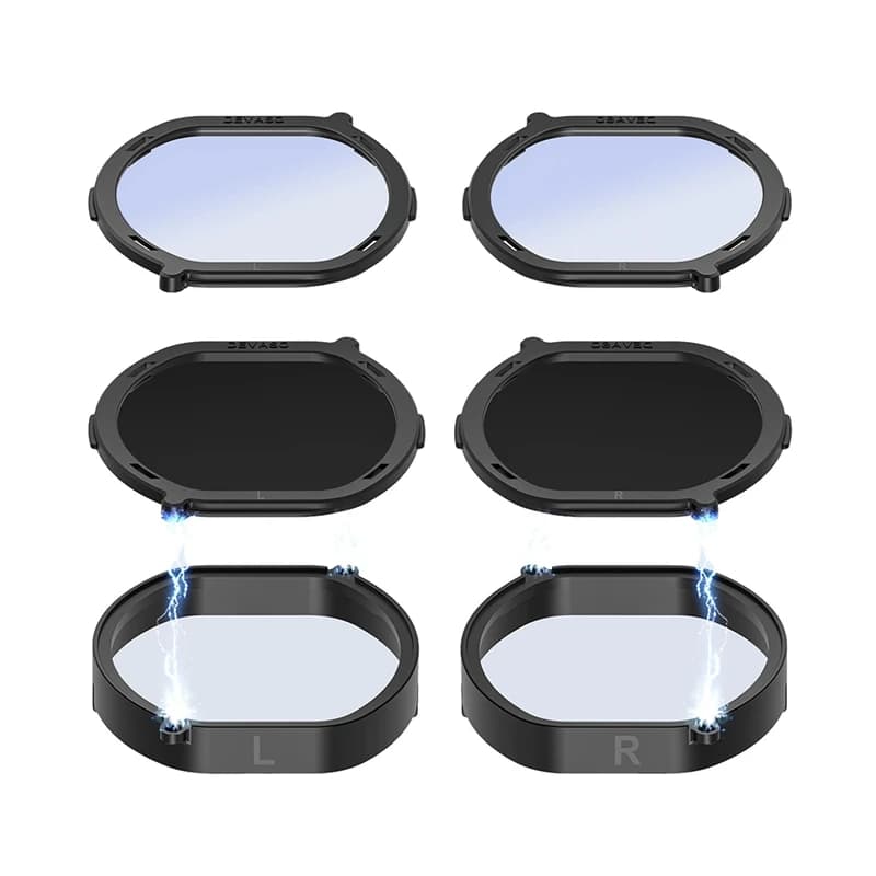 VR-Lentilles pour PS VInter, lentilles anti-bleu pour myopie, cadre de protection à démontage rapide