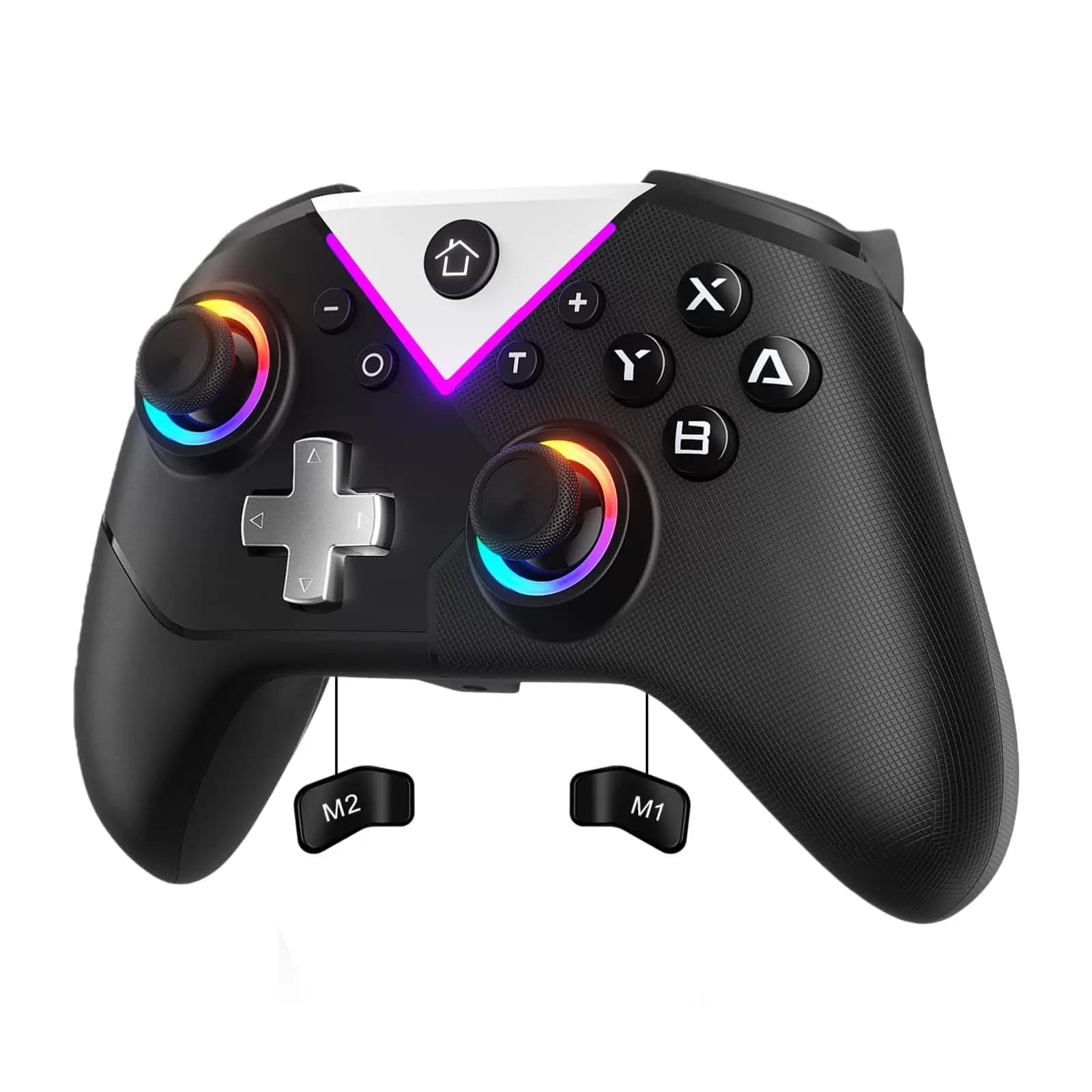 Manette de jeu pour Switch Lite/OLED/PC/Steam, manettes de jeu sans fil BT RGB, effet Hall, Turbo, M