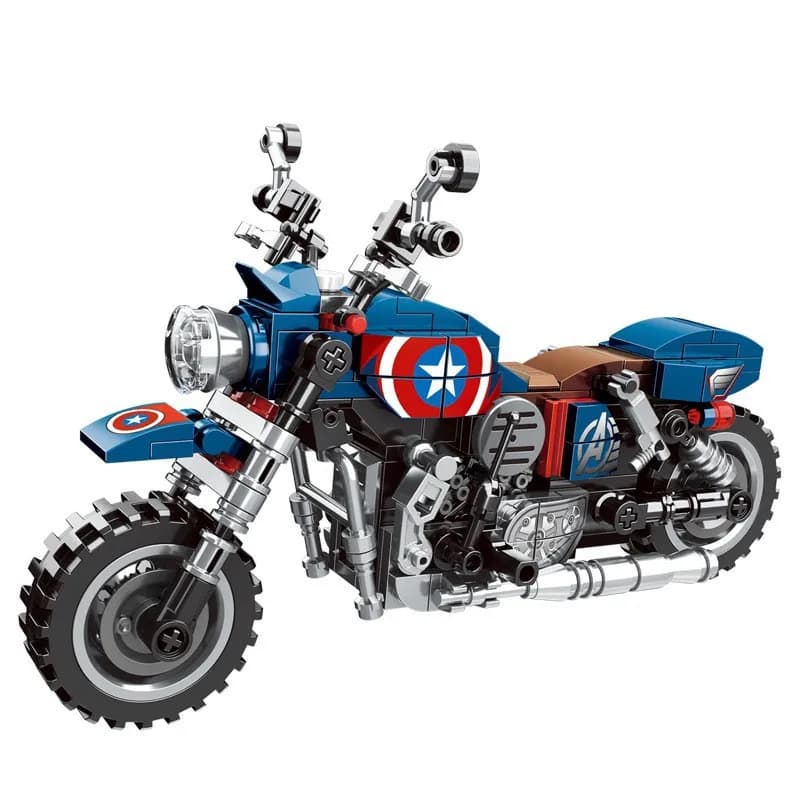 Les Avengers Captain America Moto Blocs de Construction Iron Man Figurine Jouet Modèle Film & Anime 