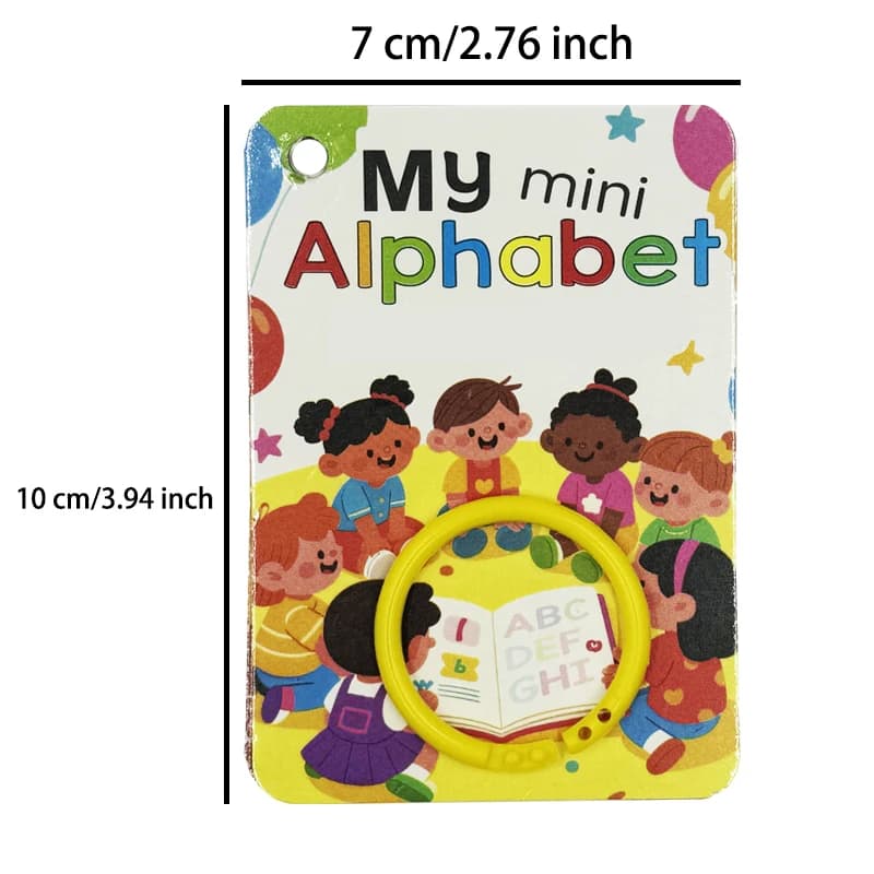 26 cartes de l'alphabet anglais A-Z, 156 mots, cartes flash d'éducation précoce pour enfants, appren
