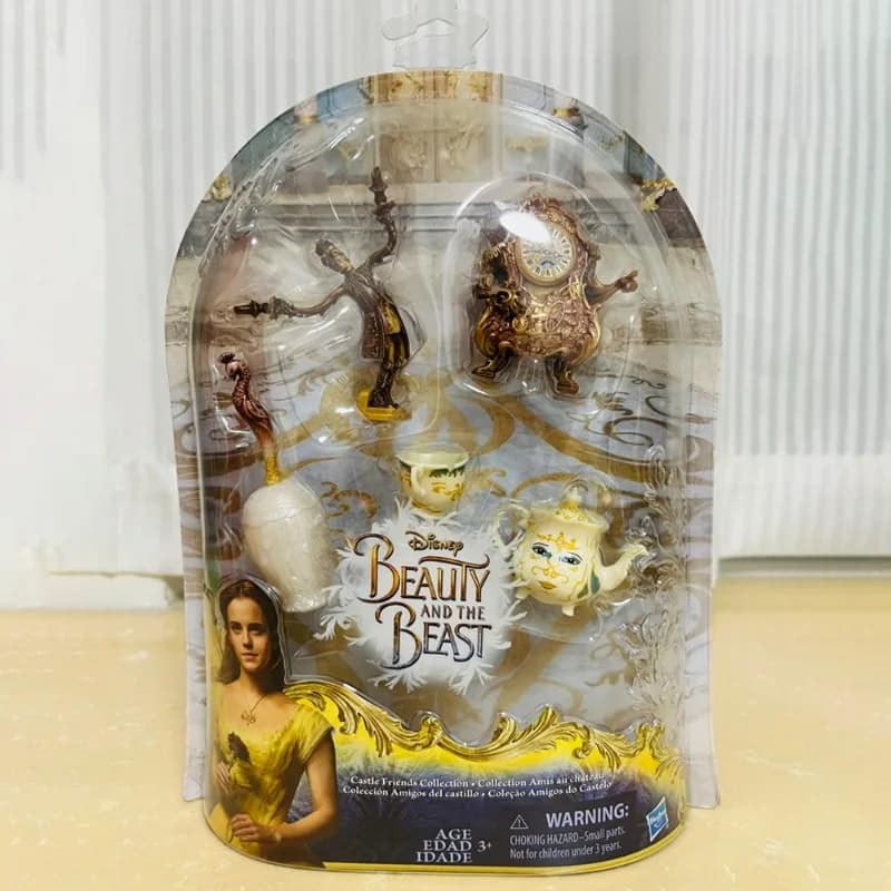 Hasbro Anime Disney La Belle et la Bête, Mme Potts, Cogsworth, figurines d'action, jouets de collect