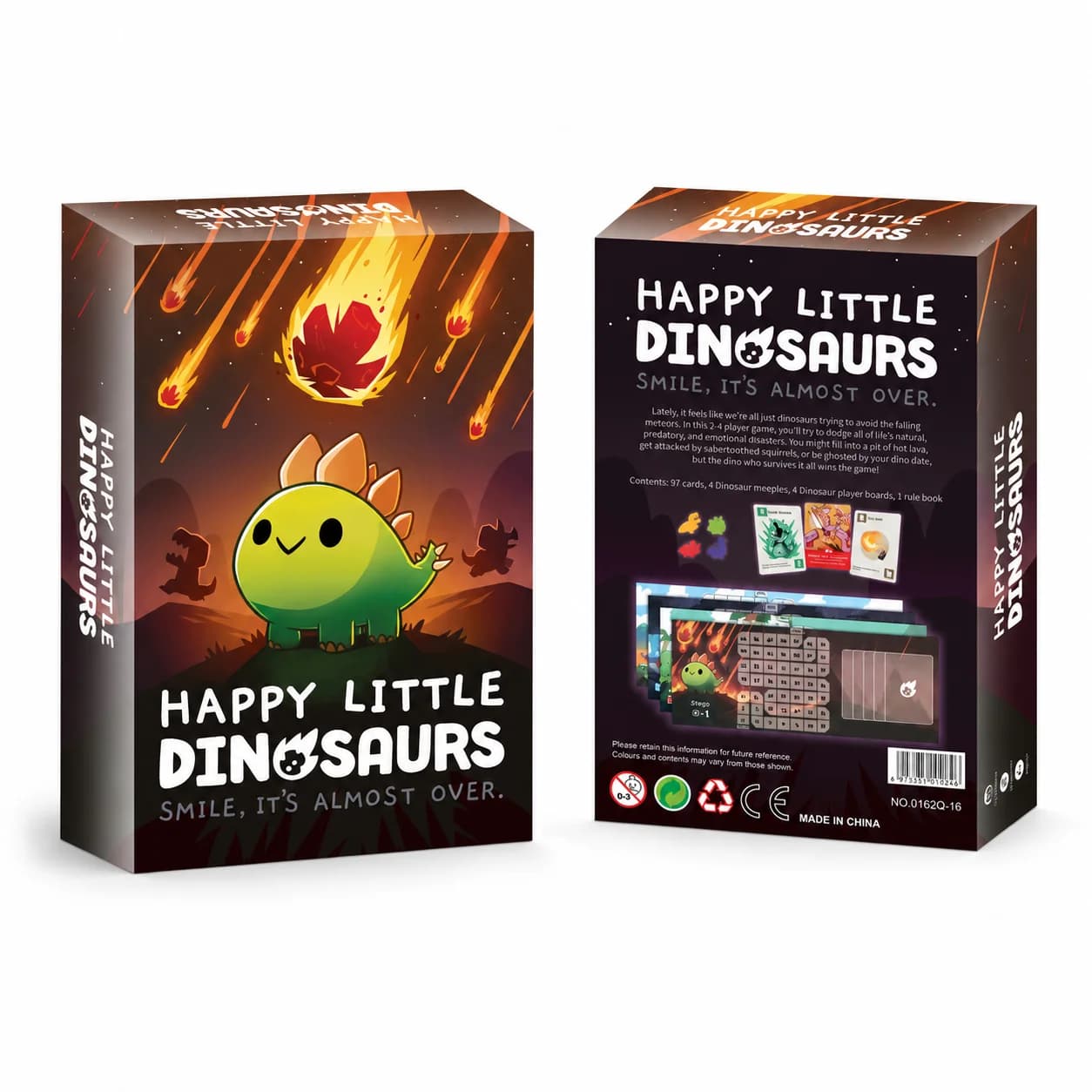 Jeu de cartes Happy Little Dinosaur, jeu de société de stratégie avec cartes et plateaux pour les so
