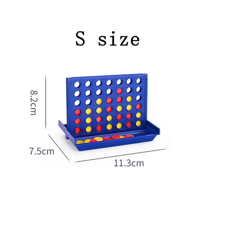 Jeu de société pliable 4 en ligne, jeu d'échecs de fête classique, jouet familial, Puzzle éducatif p