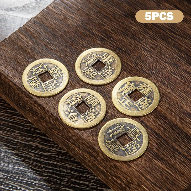 Pièces de fortune chinoises, Feng Shui, pièces I-Ching, pièces de monnaie Dragon, pièce de la dynast