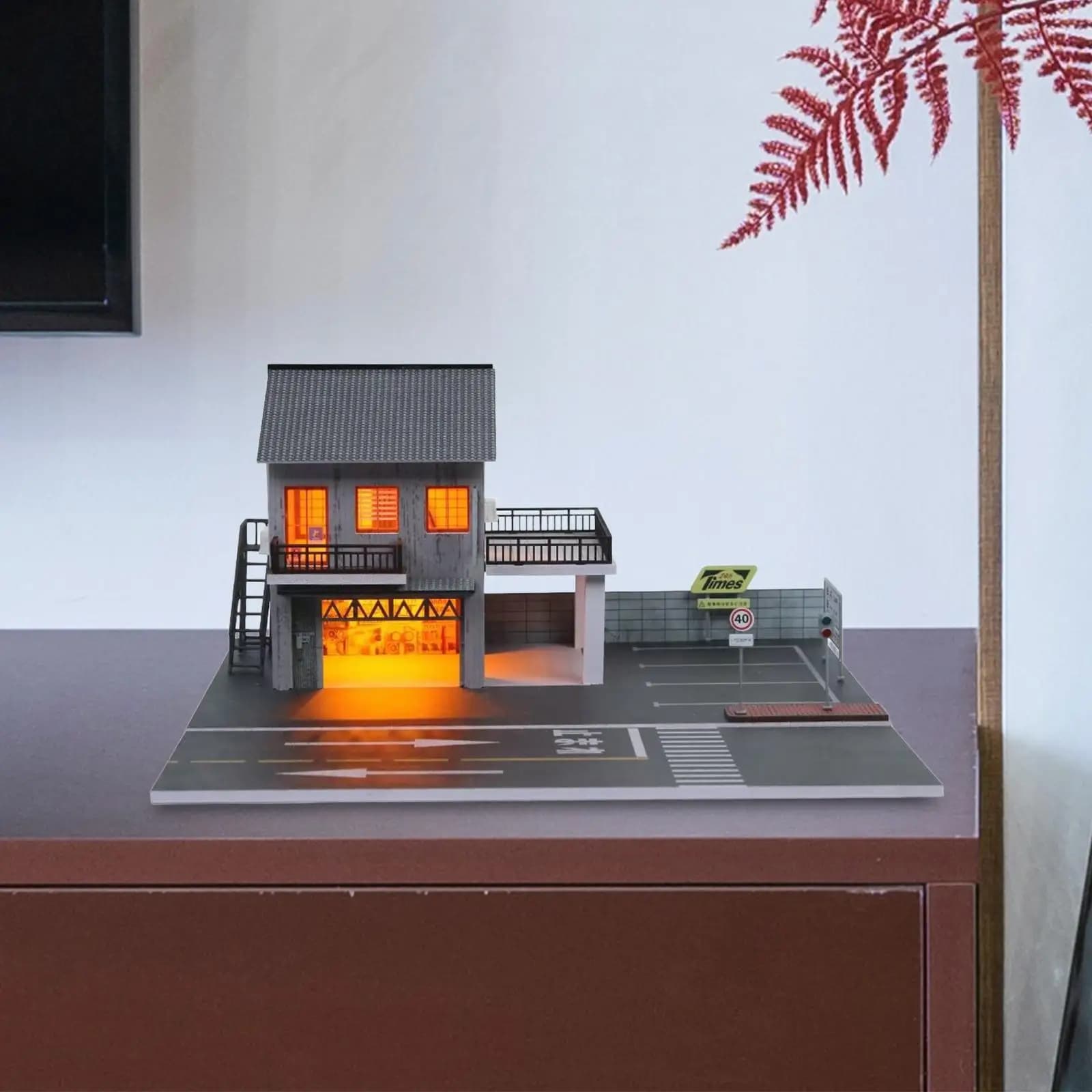 1:64 Parking modèle de voiture moulé sous pression disposition de Garage ornements décoratifs Mini G