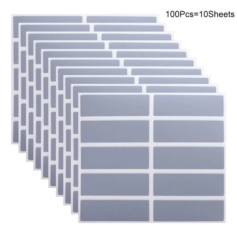Autocollants à gratter rectangulaires, 100 pièces, cartes à gratter créatives et amusantes, cartes à